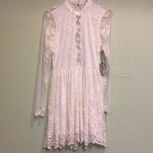 white lace dress